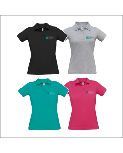 Damen Polo-Shirt "AHS" Logo, bestickt
